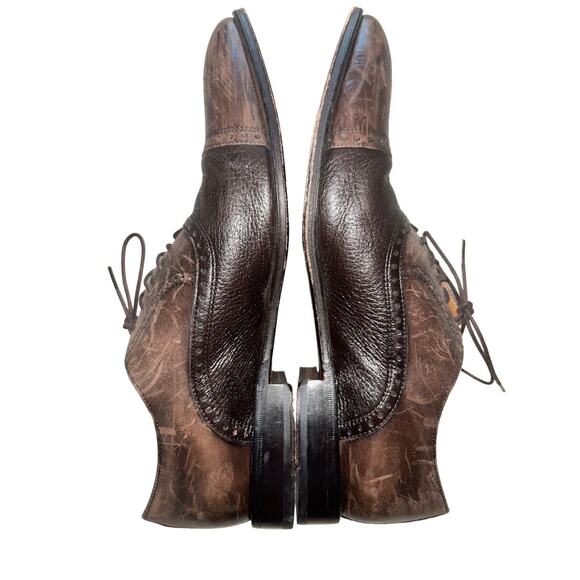 Mens Florsheim Imperial Cap-Toe Brogue Oxfords Bio Comfort Brown Leather Sz 9.5D - Picture 4 of 14